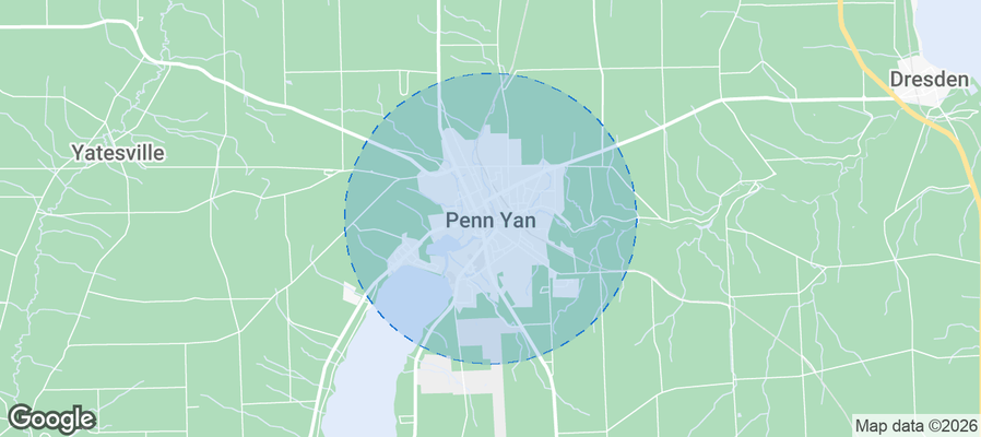 Penn Yan Airbnb map